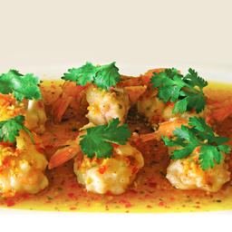 กุ้งม้วนเนื้อกุ้งพริกมะนาว