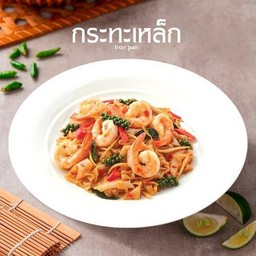 เส้นใหญ่ผัดขี้เมากุ้ง