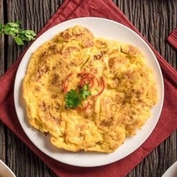 ไข่เจียวหมูสับ ( เป็นกับ )