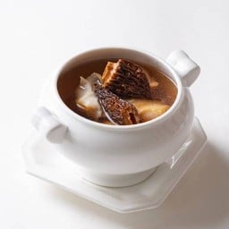 Double Boiled Conch and Morel Mushroom in Supreme Soup