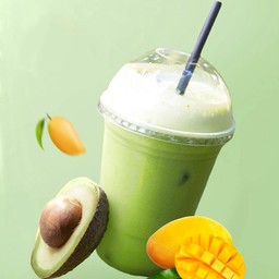อโวคาโด้ มะม่วง นมสด