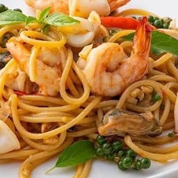 สปาเก็ตตี้ผัดขี้เมาทะเล