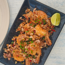 กุ้งคั่วพริกเกลือ
