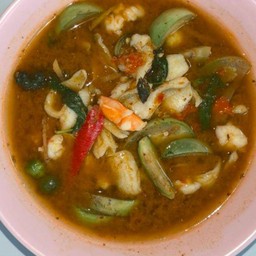 แกงป่ากุ้ง (กุ้งสับ)