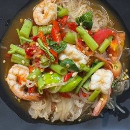 ตำเส้นเล็กกุ้งสด