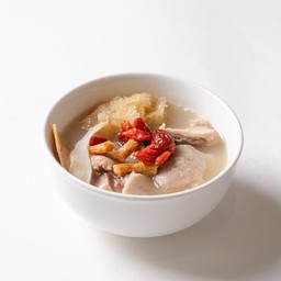 Double Boiled Pig Stomach, Dried Fish Maw and Chicken in Supreme Soup