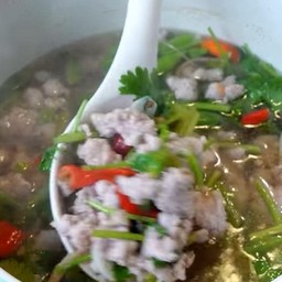 กับข้าว ต้มโป๊ะแตกหมูสับ