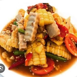 ตำข้าวโพดหมูยอ