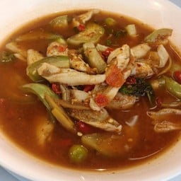 แกงป่าเนื้อปลาเห็ดโคนแล่ (ไม่มีก้าง)