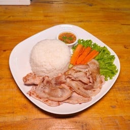 ข้าวหมูกระทะ/grilled pork with rice