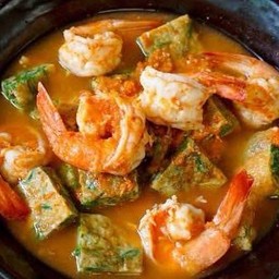 กับข้าว แกงส้มชะอมกุ้ง