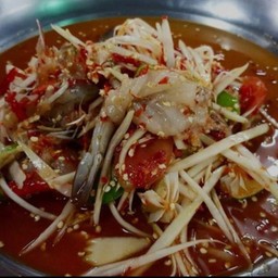 ตำปูปลาร้ากุ้งสด