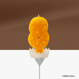 เทียนวันเกิดเลข 8 Colourful