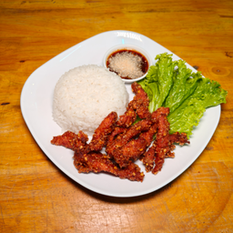 ข้าวหมูคลุกฝุ่น