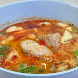 ต้มยำเนื้อปลาเก๋า (น้ำข้น)