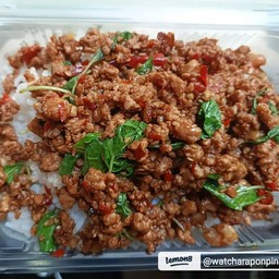 กะเพราหมูสับ