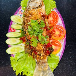 ปลากระพงทอดสามรส