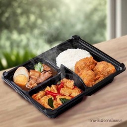 ข้าวพร้อมกับข้าว 3 อย่าง