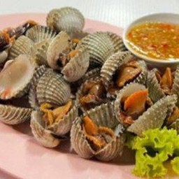 หอยแครงลวก (น้ำจิ้มซีฟู๊ด)