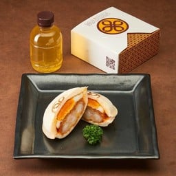 ชุดพ็อกเก้ตแซนวิชกุ้งคัตสึ + ชาเขียว