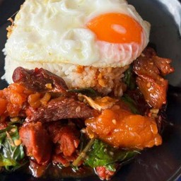 กะเพราเนื้อเค็ม