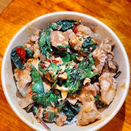 ข้าวกะเพราเนื้อตุ๋น