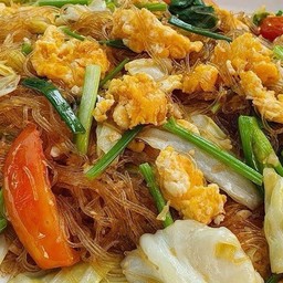 กับข้าว ผัดวุ้นเส้นหมูสับ