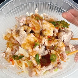 หมูมะนาว & ข้าวไข่เจียวทรงเครื่อง