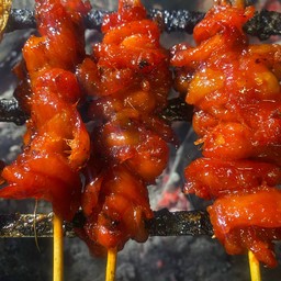 หนังไก่  4ไม้  ข้าว เหนียว  1 ห่อ