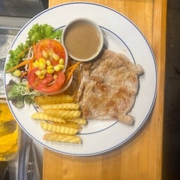 👨🏻สเต็กลุงเล็ก&ข้าวไก่ทอด
