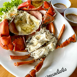 ปูทะเลเนื้อนึ่ง (ตัวละ5ขีดค่ะ)