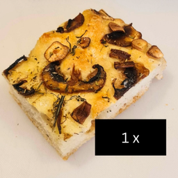 Mushroom Garlic Focaccia
