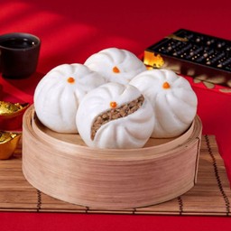 [อร่อยซ่ากับโค้ก] ซาลาเปาไส้หมูสับ (ชุด2ลูก) +  โค้ก ออริจินัล (กระป๋อง)