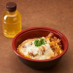 ข้าวหน้าไข่กุ้งคัตสึ (มินิไซส์) + ชาเขียว