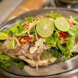 ปลาทับทิมนึ่งมะนาว