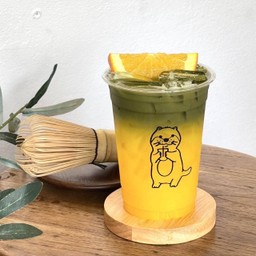 มัทฉะน้ำส้ม 🍃🍊