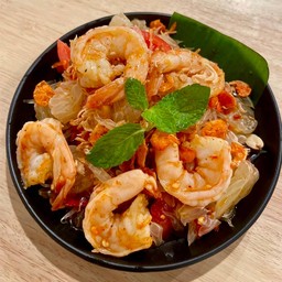ยำส้มโอกุ้ง