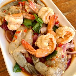 ยำกุ้งทูโทน (หน้าร้าน100฿)