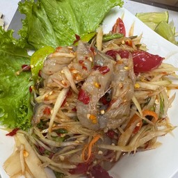 ตำกุ้งสด