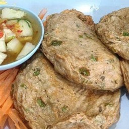 ทอดมันปลาอินทรีย์(ไม่เผ็ด) 6 ชิ้น