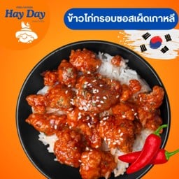 ข้าวไก่กรอบซอสเผ็ดKorea