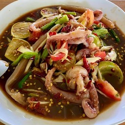 ตำหมึกกรอบ