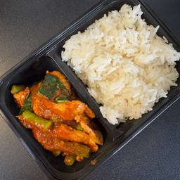 ข้าว+พริกแกงเนื้อ