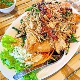 ปลาทับทิม ทอดสมุนไพร (ตัว)