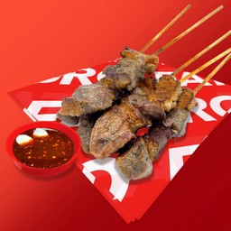 เนื้อย่าง 5 ไม้+ข้าวเหนียว