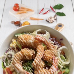 สลัดกุ้งทอด