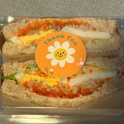 แซนวิชทูน่า+ไข่กุ้ง+ไข่ต้ม