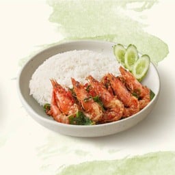ข้าวกะเพรากุ้ง