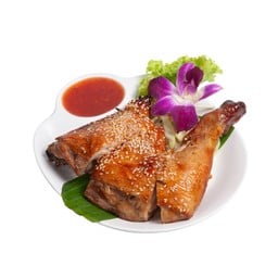 ไก่ย่างน่องติดสะโพก