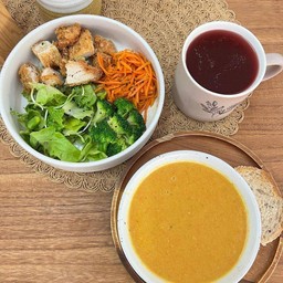 Lunch set (soup+ easy bowl+ beverage)